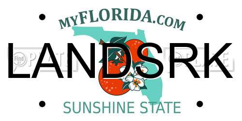 LANDSRK Florida License Plate
