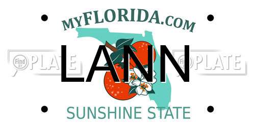 LANN Florida License Plate