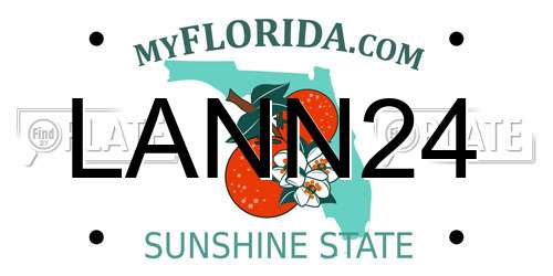 LANN24 Florida License Plate