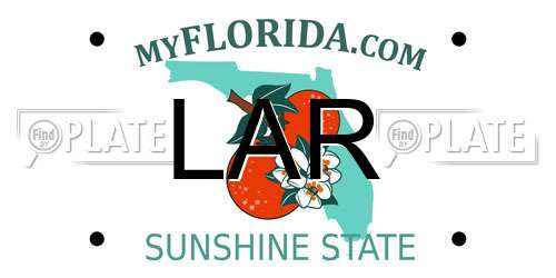 LAR Florida License Plate