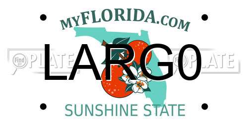 LARG0 Florida License Plate