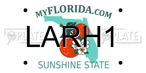 LARH1 Florida License Plate