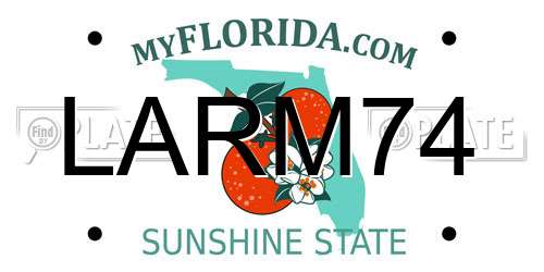LARM74 Florida License Plate