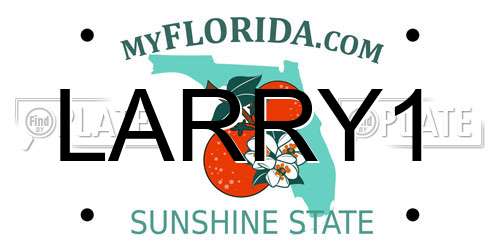LARRY1 Florida License Plate