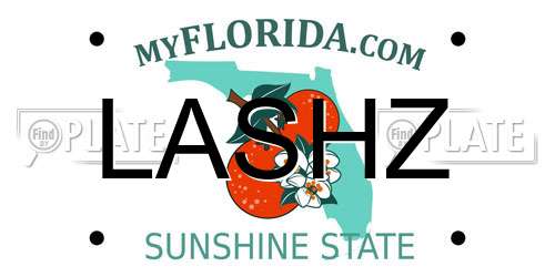 LASHZ Florida License Plate
