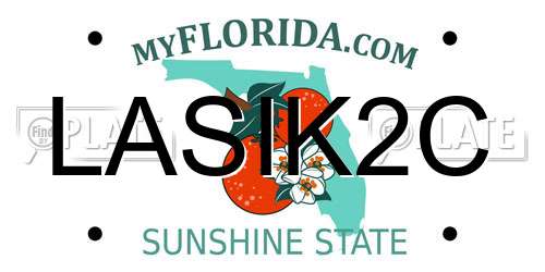 LASIK2C Florida License Plate