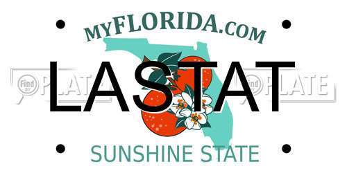 LASTAT Florida License Plate
