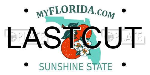 LASTCUT Florida License Plate