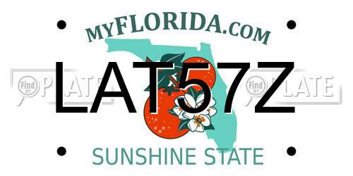 LAT57Z Florida License Plate