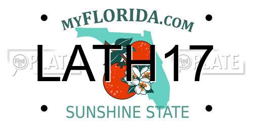 LATH17 Florida License Plate