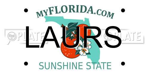 LAURS Florida License Plate
