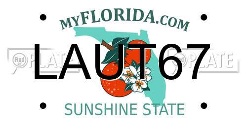 LAUT67 Florida License Plate