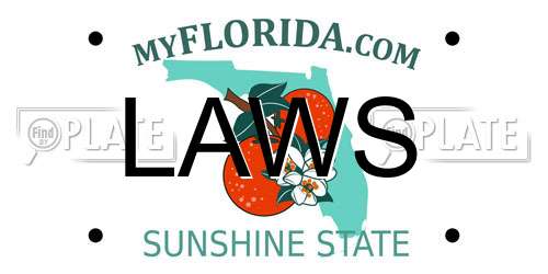 LAWS Florida License Plate