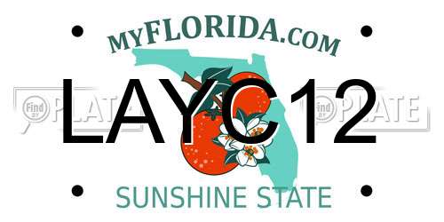 LAYC12 Florida License Plate