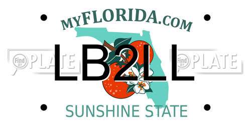 LB2LL Florida License Plate