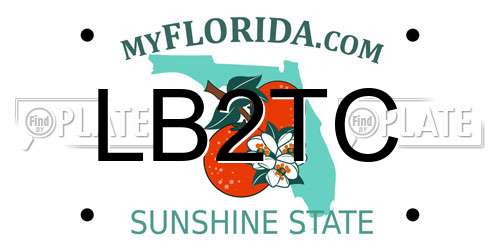 LB2TC Florida License Plate