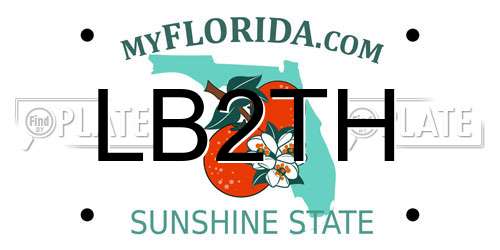 LB2TH Florida License Plate