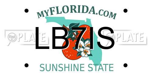 LB7IS Florida License Plate