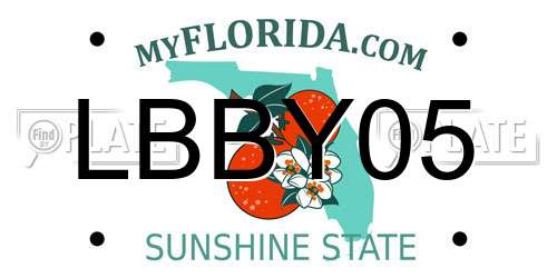 LBBY05 Florida License Plate