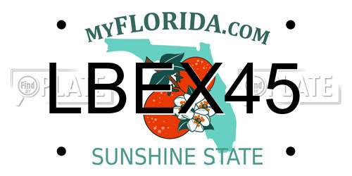 LBEX45 Florida License Plate