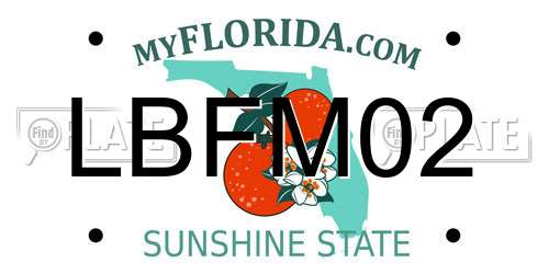 LBFM02 Florida License Plate