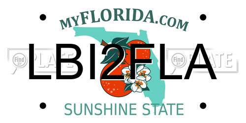 LBI2FLA Florida License Plate