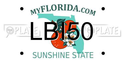 LBI50 Florida License Plate