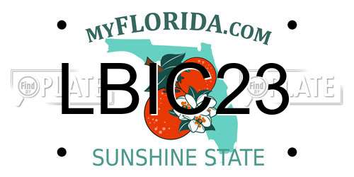 LBIC23 Florida License Plate