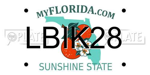 LBIK28 Florida License Plate