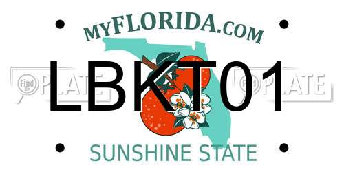 LBKT01 Florida License Plate