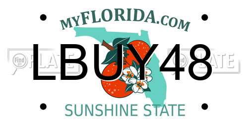 LBUY48 Florida License Plate