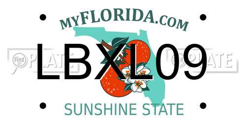 LBXL09 Florida License Plate
