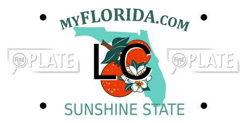 LC Florida License Plate