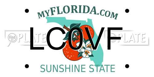 LC0VF Florida License Plate