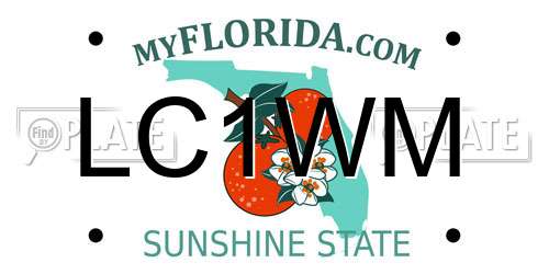 LC1WM Florida License Plate