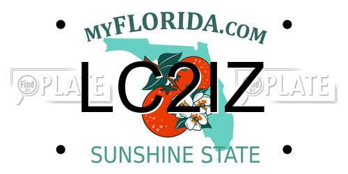 LC2IZ Florida License Plate