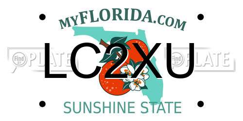 LC2XU Florida License Plate