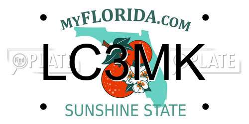 LC3MK Florida License Plate
