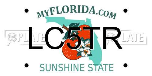 LC5TR Florida License Plate