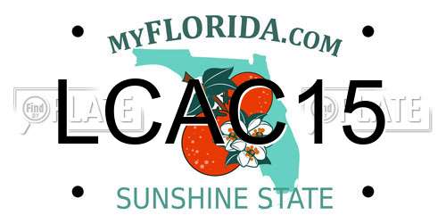 LCAC15 Florida License Plate