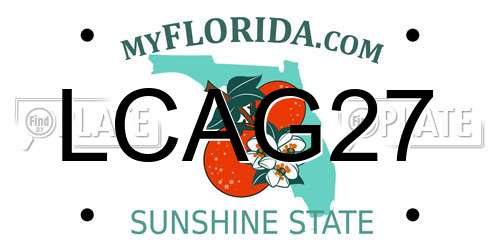 LCAG27 Florida License Plate