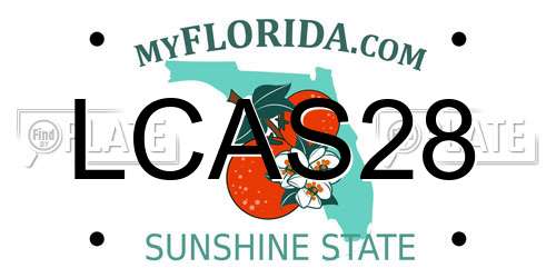 LCAS28 Florida License Plate