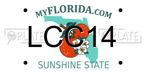 LCC14 Florida License Plate
