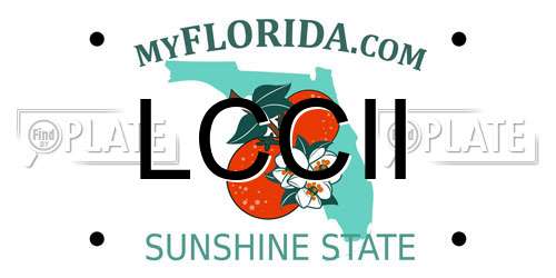 LCCII Florida License Plate