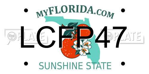 LCFP47 Florida License Plate