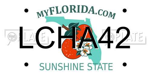 LCHA42 Florida License Plate