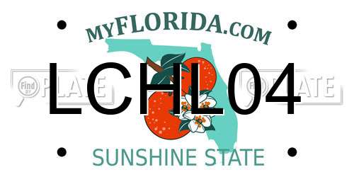 LCHL04 Florida License Plate