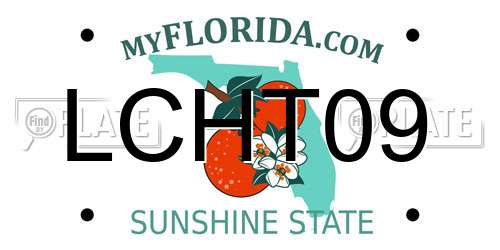 LCHT09 Florida License Plate