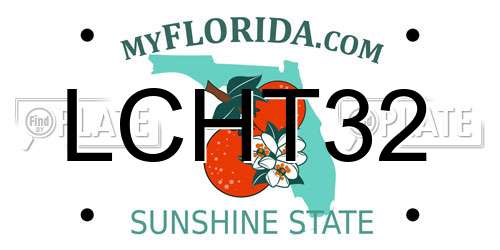 LCHT32 Florida License Plate