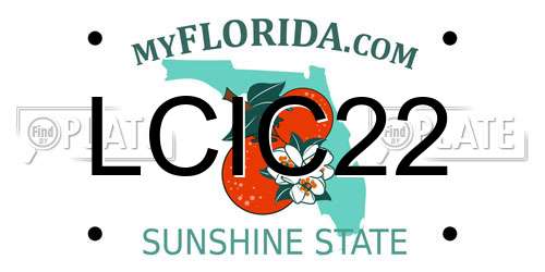 LCIC22 Florida License Plate